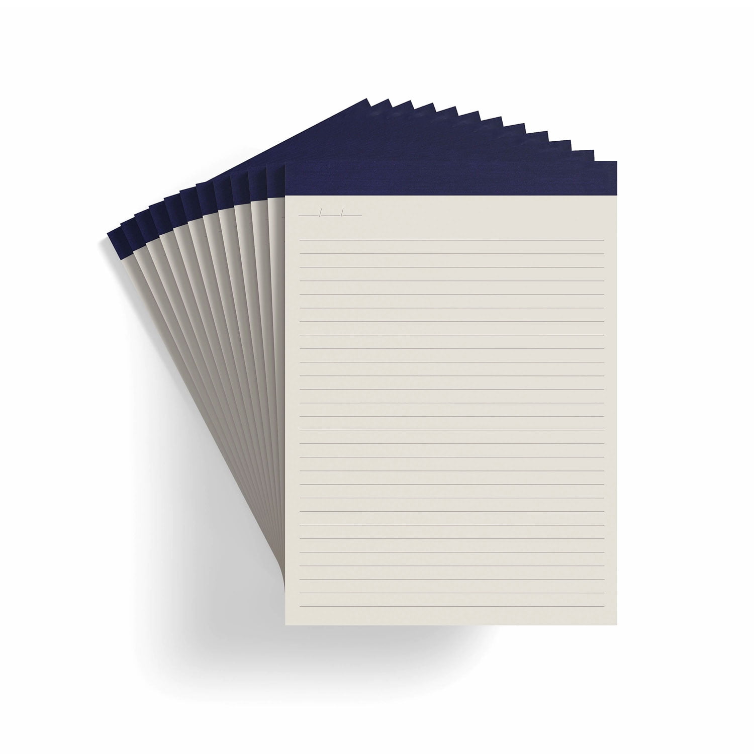 MyOfficeInnovations Notepads 8.5 x 11.75 Wide Ruled Ivory 50 Sheets/Pad 12 Pads/Pack