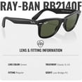 thumbnail image 5 of Ray-Ban RB2140F ORIGINAL WAYFARER CLASSIC LOW BRIDGE FIT Square Shaped Non-Polarized Sunglasses for Men & Women - Includes Official RAYBAN Eyewear Kit - G-15 Green Lens, 5 of 7