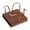 Rose Gold, variant on Walnut Wood 3x3 Inch Desk Note Dispenser, Sturdy Holder For Study And Office Organizer (Rose Gold)
