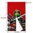 thumbnail image 3 of Character Ninjago Door Curtain Drape Split Doorway Curtain Room Window Hallway Closet Privacy Partition Curtain Kitchen Door Decoration 34x56in, 3 of 7