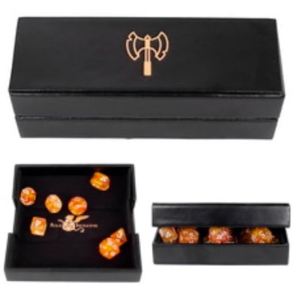 Role 4 Initiative Luxury Faux Leather Dice Box/Rolling Tray - Bard New