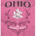 thumbnail image 2 of Cute Ohio Girl Pride Pretty Floral Women's Plus Size Graphic Tee Brisco Brands 2X, 2 of 3