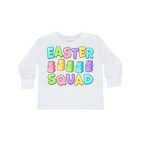 

Inktastic Easter Squad Cute Pastel Marshmallow Bunnies Gift Toddler Boy or Toddler Girl Long Sleeve T-Shirt