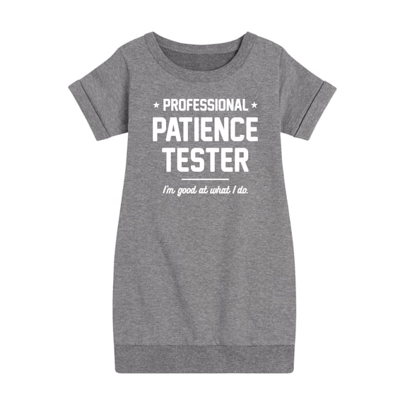 Instant Message - Professional Patience Tester - Toddler & Youth Girls Fleece Dress