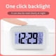 thumbnail image 5 of Reloj electrónico digital con pantalla LED, pantalla digital estéreo, alarma con función de repetición, cambio 12/24H, cuenta regresiva, pantalla 3D, avance/cuenta regresiva, blanco, 5 of 8