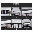 thumbnail image 4 of Bicycle Rear Seat Cycling MTB Bike PU Leather Soft Cushion Rear Rack Seat Children Carrier with Back Rest, 4 of 10