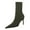 Green, variant on Xfvqtps Womens Stiletto Heel Ankle Boots Pointed Toe Stretch Fashion Boots High Heel Boots for Evening Party Black