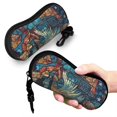 thumbnail image 5 of Zufioo Stained Glass Eagle USA Print Sunglasses Case Tactical Zipper Sunglasses Carrying Case for Men Women, 5 of 6