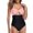 Pink, variant on Sngxgn Women V Neck Swimsuits Tummy Control Ruched Swimwear Halter Bathing Suit(Pink,L)