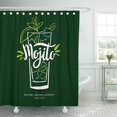 thumbnail image 1 of Etiqueta de Cortina de Ducha ABPHQTO Poliéster Mojito de Cóctel con Alcohol 152x180 cm, 1 of 2