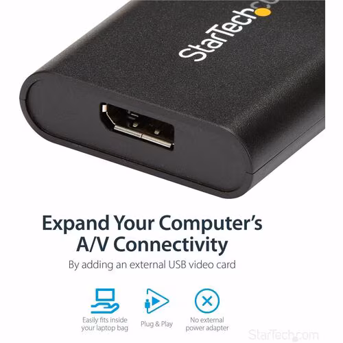 thumbnail image 4 of StarTech.com USB 3.0 to DisplayPort Adapter, USB DP Monitor Converter for Windows, 4K (no support for macOS/ChromeOS/Linux), 4 of 5