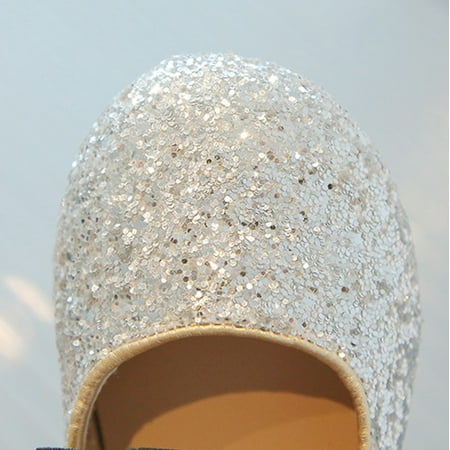 

Gubotare Girl Sandals Child and Toddler Girls Flip Flops with Backstrap (Silver 9)