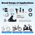 thumbnail image 3 of Electric Bicycle Conversion Kit with Brush Motor, Freewheel, Twist Throttle, Controller, and Sprocket for Easy Installation - Fits Most Bicycles, 3 of 7