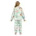 thumbnail image 3 of Fluffy Pajamas Set Fuzzy Winter Warm Pj Sets Pullover Tops and Long Pants Cute Airplanes X-Small, 3 of 8