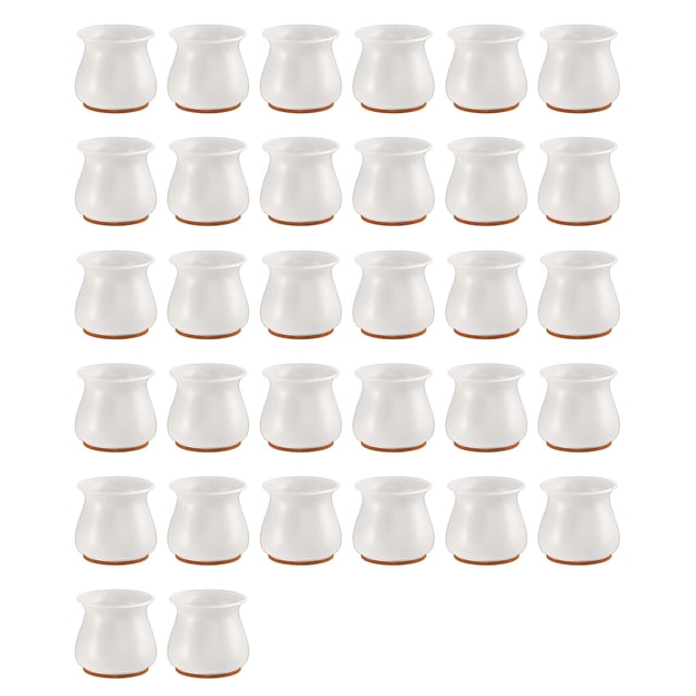 Funda de silicona para patas de silla de 24 piezas con cojín de fieltro Eccomum 32Pcs