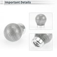 thumbnail image 4 of Unique Bargains Round Ball Shift Knob Gear Shifter Knob Carbon Fiber Stick Shifter Lever Knob for Automatic and Manual Vehicle with 3 Adapter Silver Tone 1 Set, 4 of 7