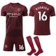 thumbnail image 1 of 2024-2025 Manchester City Away Kids Adult Football Shirt Kit No.16 RODRIGO, 1 of 2
