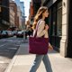 thumbnail image 4 of Women's Crossbody Bag Casual Waterproof Nylon Bag Solid Color Large Tote Shoulder Bag Large Capacity Daily Bag, 4 of 6