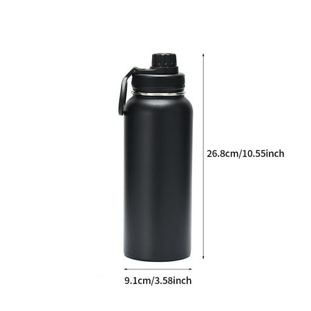 

Portable Insulated Water Bottle Sports Travel Double Wall Work Stainless Steel