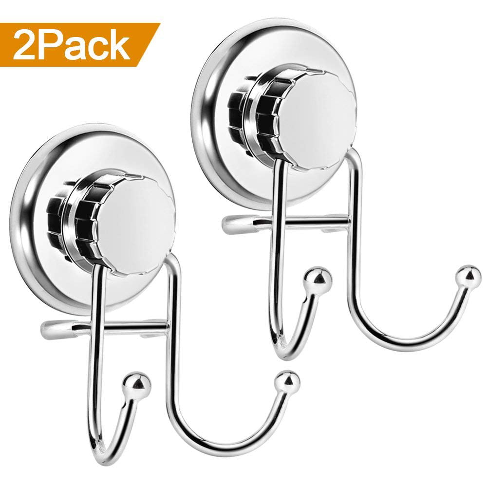 Onson Suction Cup Hooks Powerful Vacuum Shower Towel Hook Holder Strong Stainless Steel Hooks