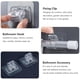 thumbnail image 4 of 4 piezas de varilla colgante clips adhesivo cortina de pared abrazadera de varilla colgante para baño, 4 of 5