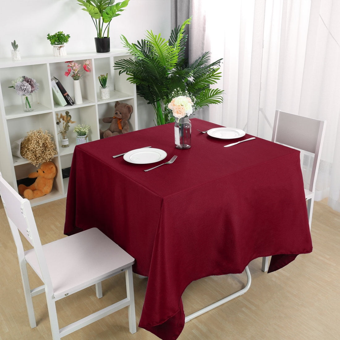 Tablecloth Round Square Rectangular Polyester Table Cloth ...