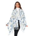 thumbnail image 3 of FORMRS Womens Scarf Winter Soft Long Big Warm Shawls Wrap Tassel Scarves, Forget Me Not, 3 of 9