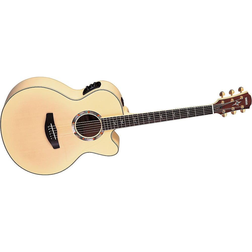 Yamaha CPX1NEII"North" Cutaway AcousticElectric Guitar Blonde White