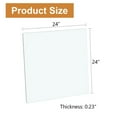 thumbnail image 3 of TesNus Glass Table Top Square Clear Tempered Replacement with Anti Slip Pads for Dining Kitchen Patio Coffee Table, 3 of 9