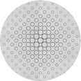 thumbnail image 1 of Ahgly Company Indoor Round Patterned Platinum Gray Area Rugs, 4' Round, 1 of 6