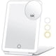 thumbnail image 1 of Travel Makeup Mirror With 10x Magnifying Mirror, Vanity Mirror With 80leds, 3 Color Lighting, Rechargeable 2000mah Batteries, 1 of 5