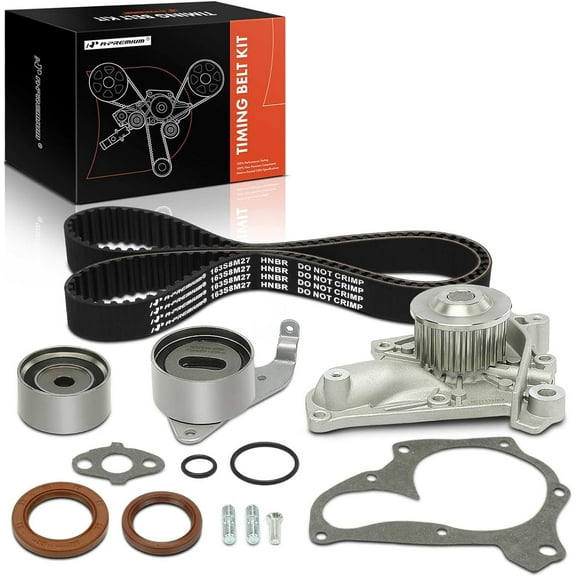 A-Premium 12Pcs Engine Timing Belt Kit Water Pump W/Tensioner Compatible with Toyota Camry 87-01, RAV4 96-00, Celica 87-89/92-99, Solara 99-01 - 2.0L 2.2L