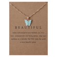 thumbnail image 3 of Sweet Butterfly Necklace Acrylic Color Clavicle Chain Necklace, 3 of 9