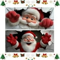 thumbnail image 1 of Porte de Garage Père Noël - Décoration Réutilisable pour les Fêtes de Noël, Décoration Extérieure Résistante aux Intempéries, 1 of 5