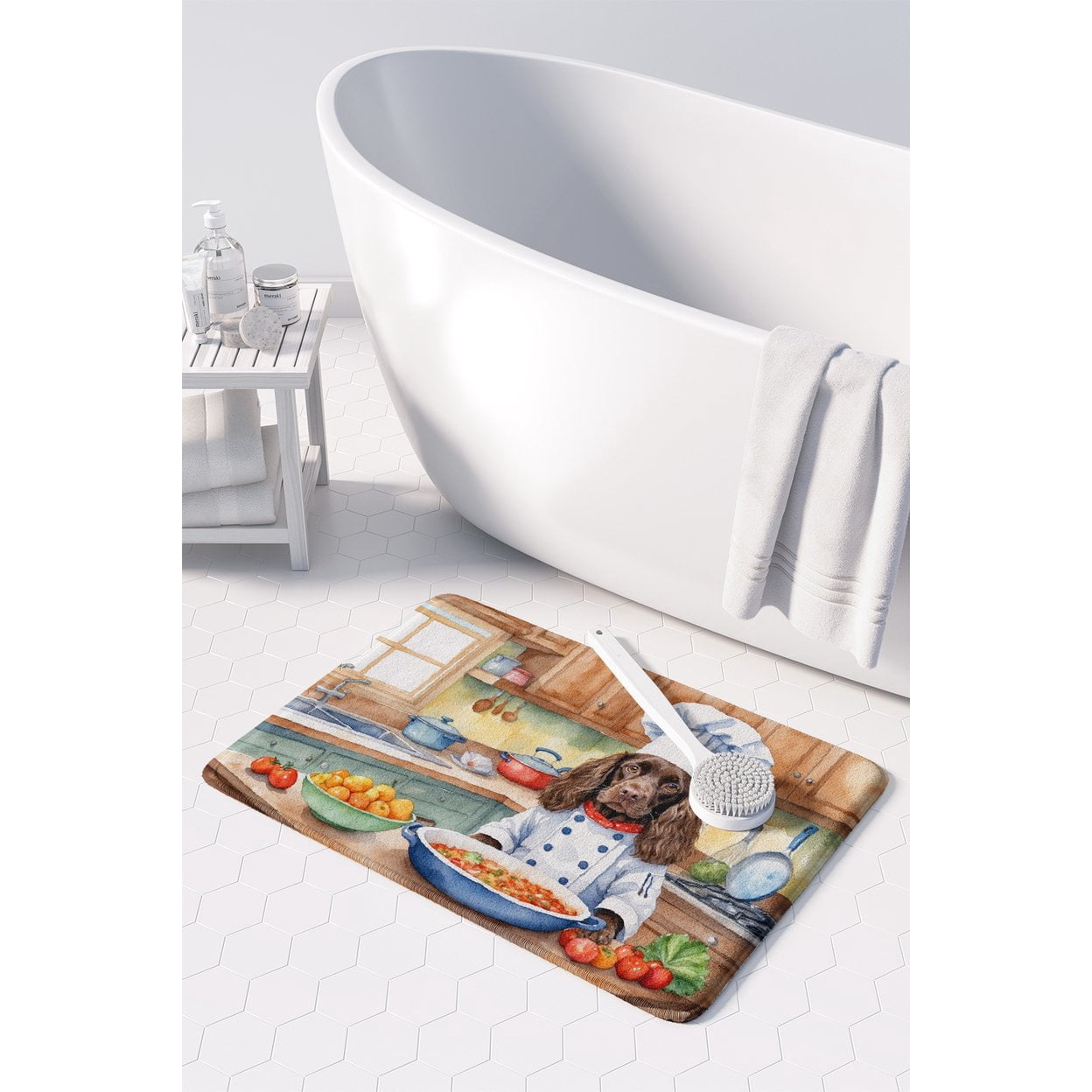 Yorkie Yorkshire Terrier The Chef Memory Foam Kitchen Mat