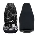thumbnail image 4 of Uorisanigo 2 PCS Car Seat Covers, Premium Blanket Cloth Front Set Washable Automotive Accessoires Universal Fit for Car, SUV, Sedan, Truck, Spooky Ghost Print Seats Cushion, 4 of 7