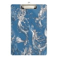 thumbnail image 2 of Mermaid 12.5x9in Clipboard, Durable Acrylic with Metal Clip and Wall Hook for Office or Classroom, 2 of 10