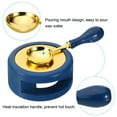 thumbnail image 5 of Uxcell Wax Seal Kit, Wax Seal Warmer with Melting Spoon Retro Melt Stove Pot Furnace Tool, Blue Golden, 5 of 7