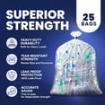 thumbnail image 4 of Contractor Trash Bags 55-60 Gallon - 3.0 Mil, Clear Heavy Duty Garbage Bag 38" X 58" (25 Count), 4 of 8