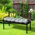 thumbnail image 3 of Gymax Outdoor Indoor Bench Cushion Patio Chair Cushion 52'' x 19.5'' x 6'' Grey, 3 of 10