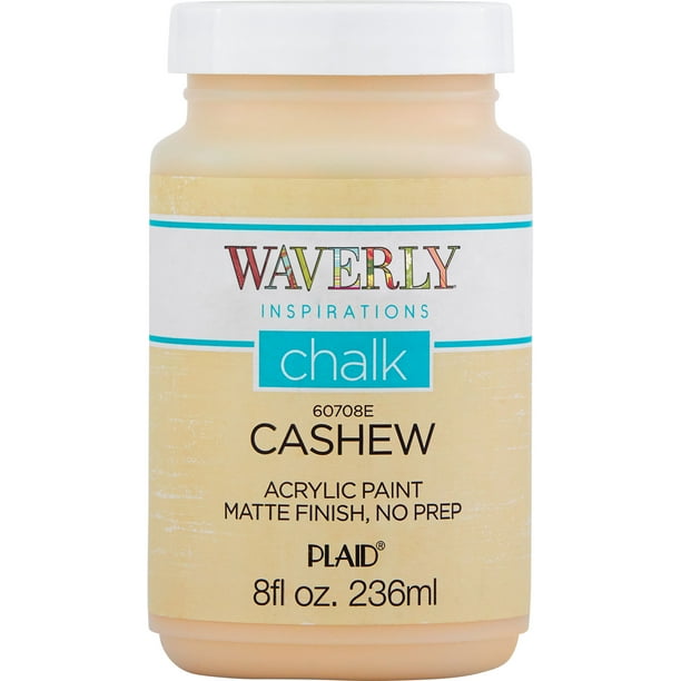 Waverly Inspirations 60708E Chalk Paint, Ultra Matte, Cashew, 8 fl oz