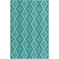 thumbnail image 2 of Unique Loom Outdoor Trellis Collection Area Rug - Parmaklik (5' 3" x 8' Rectangle Teal/Navy Blue), 2 of 8