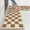 Khaki/Beige, variant on Anti Fatigue Kitchen Mat, Farmhouse Checkered Kitchen Rugs, Kitchen Floor Mats Non-Slip,Comfort Kitchen Mats for Floor Sink, Laundry, Office, Desk Khaki and Beige 17"x47"+17"x29"