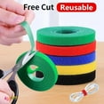 thumbnail image 3 of 3 Meters*6PCS Free-Cut Cord Cable Ties 12mm Wide Cables Organizer Wire Winder Clip Earphone Holder Mouse Cords Management  Wires Holder, 3 of 12