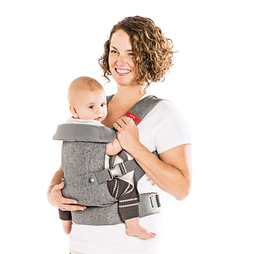 YOU+ME 4-in-1 Ergonomic Baby Carrier, 8-32 lbs (Grey Mesh)