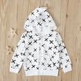 thumbnail image 2 of Vedolay Toddler Boys Clothes Cartoon Printed Hoodies 2023 Sweatshirts Boys Autumn Pullover Tops White,110, 2 of 2
