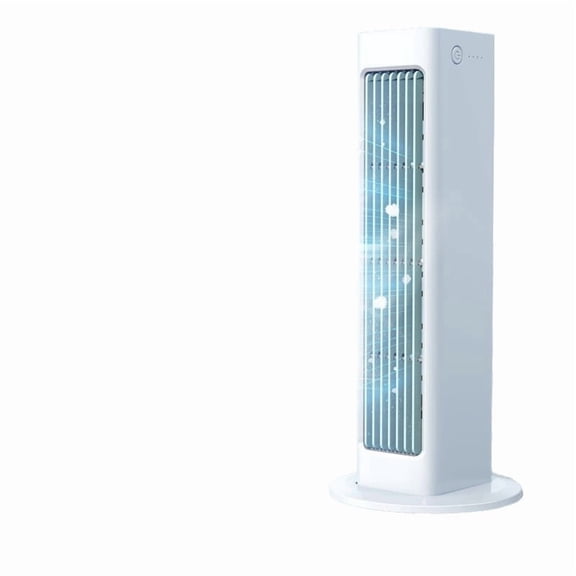 Portable Bladeless Tower Fan, 3 Speeds Quiet Cooling Fan with Remote, USB-C Rechargeable Mini Air Cooler for Office and Bedroom