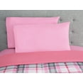 Shop Mainstays Pink Plaid 8 Piece Bed in a Bag Comforter Set With