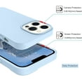 thumbnail image 3 of for iPhone 13 Pro Max Case, Slim Fit Soft Silicone Gel Rubber Bumper Microfiber Lining Hard Back Shockproof Protective Women Girls Men Boys Case Cover for iPhone 13 Pro Max 6.7", Light Blue, 3 of 15