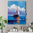 thumbnail image 4 of Sailboat Seascape Canvas Print, Perfect for Living Room, Bedroom, Dining Room, Office, Hotel, Bathroom, 4 of 8